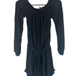 Brandy Melville Black Cotton Blend Drawstring Waist Shorts Romper Women Sz OS Photo 0