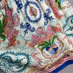 Anthropologie Collette Dinningan Dress Tied Acionna Silk Size 12 V-Neck Eclectic Photo 16