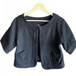 Vintage Mossimo Womens Jacket Sz M Black Crop Cape Short Sleeve Bohochic Size M Photo 0
