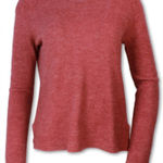 Purnell Women's Wool Blend Red Long Sleeve Crewneck‎ Sweater Small Outdoor Cozy Photo 0