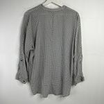 ZARA Woman Size L Blouse Black Polka Dot Tie Neck Long Sleeve Flowy Long Sleeve Photo 9