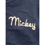 Disney Women’s Sweater Mickey Mouse Cardigan Blue Embroidered Button Up Size S Photo 9