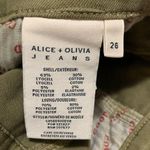Alice + Olivia Jeans Good Paper Bag Skinny Pants Olive Size 26 *NWT* Photo 11