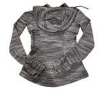 Lululemon Women’s 6 Hoodie Define Jacket Heathered Black White Full Zip Sporty Photo 7