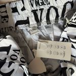 Black and White Vogue Print Skirt Size XL Photo 3