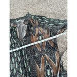 Summum Midi Dress with Ikat print Long Sleeve Flowy Boho Cinched Tie Waist S Black Photo 12