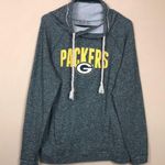 NFL  Packers Women’s Knit Green White Yellow Graphic Cowl Drawstring Sweatshirt Photo 0