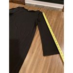 Eileen Fisher  viscose jersey Long Sleeve Scoop crew Neck Plain Black Mini dress Photo 4