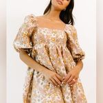 Judith March  Floral Puff Sleeve Mini Dress Small Photo 0