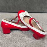 Women’s Red Chunky Heel Mary Jane Pumps Cute Bow & Hearts Round Toe Size 9 NEW Red Photo 8