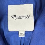 Madewell Linen Blazer Jacket Blue One Button Fair Trade Certified XXS Photo 11