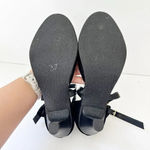 ANTAINA Lolita Black Velvet Side Bow Kitten‎ Heels Coquette Demure Size 7 Photo 5