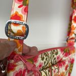 Vera Bradley Folkloric Lizzy Saddle Bag Crossbody Bag Travel Pink Yellow Retro Photo 9