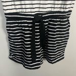 Vineyard Vines  Black and White Striped Sleeveless Romper size large Photo 2