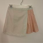 Storia  Peach & Cream Preppy Pleated Skort Skirt Size Small Photo 1