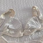 Women size small Ruffled Textured Bikini Set in Cream Photo 3