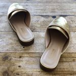 Catherine Malandrino  Gold Tuxedo Penny Mule Photo 2