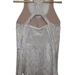 Lululemon  White Gray Animal Print Racerback Tank Top Sleeveless Shirt Size 4 Photo 1