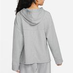 Nike  Yoga Dri-Fit Women’s Fleece Hoodie Gray Sweatshirt Photo 1