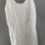 Dry Goods White Fringe Dress Photo 0