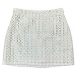 After Market  Women’s White Eyelet Mini Skirt Large Photo 0