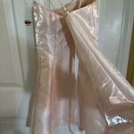 Lucy in the Sky Pink Satin Crisscross Back Mini Dress Light Pink Sz L Photo 1