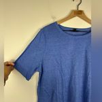 Banana Republic  Blue 100% Linen Elbow T-Shirt Essential Sustainable Women’s Sz L Photo 2