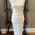 Bardot Rosalie One Shoulder Sheath Midi Dress Orchid White Womens Size Small Photo 5
