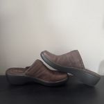 Clarks Women's  Delana Misty Dark Brown Leather Mule Clogs Size 11 Photo 8