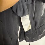 Rebecca Minkoff Willa Black Long Sleeve Ruffle Dress XS Revolve Photo 4