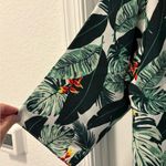 Rachel Zoe Green and White Leaf Print Kimono OS NWT Photo 4