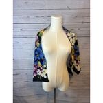 Vintage Echo Multi Floral Silk Scarf 48x10 – Classic Retro Print Photo 2