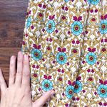 vintage • 80s cotton peasant dress block print floral mumu tent paisley Photo 11