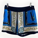 Cache  Rope Chain Print Skort Skirt Shorts Nautical Vintage Y2K Front Slit Sz4 Photo 3