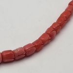 Vintage Angel Skin Coral Carved Tulip Necklace (16.5") Pink Photo 2