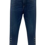Veronica Beard Debbie Snap Detail Skinny High Rise Ankle Jeans Photo 4