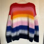 Old Navy Women's Sweater Large Rainbow Pullover Soft Wool Knit Size M Photo 3