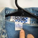 VTG 80s Western Denim Bedazzled With Floral Patch Size M Photo 1