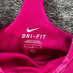 Nike  Dri-Fit Tank With Built In Bra Sz M Pink Logo Photo 3