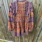 SEA NY Rosita 100% Cotton Ruffle Romper in Rust and Navy, size 8 Orange Photo 11