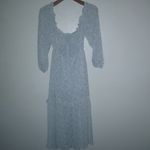 Altar'd State S Alissa Baby Blue Boho Floral Chintz Midi Maxi Dress Photo 4