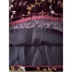 Oscar de la Renta Vintage Velvet Burnout Floral Slip dress chain straps M Photo 12