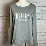 Victoria Sport Women's L Gray Pullover Sweatshirt Cotton Blend Cleanfit Sporty Photo 0