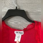 Nite Images 1X Red Lace‎ Trimmed Nightgown Sleepwear Lingerie Plus Size Photo 1