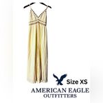American Eagle AE Size XS Cream Maxi Jumpsuit Photo 1