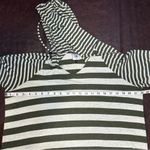 CAbi Playoff Hoodie Womens Small Ivory Green Stripe Style #3995 Fall 2020 Photo 12