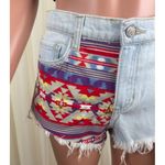 Cello Women's  Jeans Tribal Accent High Rise Denim Jeans Shorts Size Medium Photo 9