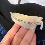 Soft Surroundings Floral Wide Leg Flare Pull on Jeans Size Large Boho Bell Photo 4