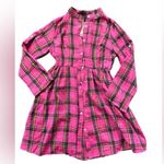 Fancyinn  Pink Plaid Mini Dress new with tags size small Photo 6