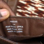 Brown manmade leather equestrian riding harness preppy fall knee Photo 1